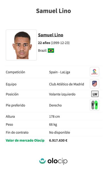 Samuel Lino evolucionar¨ªa m¨¢s con Gattuso que con Simeone