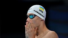 Swimming - FINA World Championships - Budapest, Hungary  - June 21, 2022 Ukraine's Mykhailo Romanchuk is seen before the men's 800m freestyle final REUTERS/Marton Monus