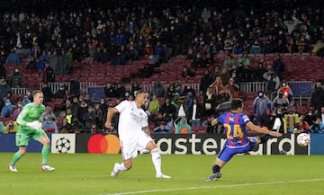 Haris Seferovic, tras burlar a Ter Stegen y con la portería vacia, echó el balón fuera en el minuto 94.