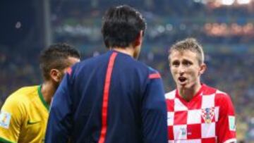 Luka Modric se fue lesionado tras el partido ante Brasil.