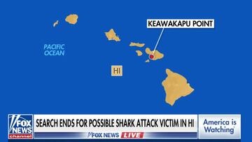 Mapa del archipiélago de Hawái, con Keawakapu Point marcado en rojo, puesto que es el sitio donde desapareció una mujer practicando snorkel este diciembre del 2022.