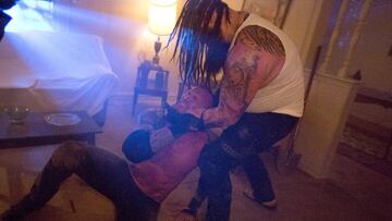 Bray Wyatt y Randy Orton, durante su combate en Payback.