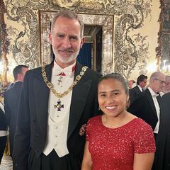 Leicy Santos visita al rey de España con comitiva del presidente Gustavo Petro