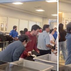 Checo Pérez ayuda a abuelita a cargar su maleta en el aeropuerto y se viraliza