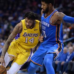 Los Lakers no le enseñan nada a Paul George: 0-8 sin Lonzo Ball