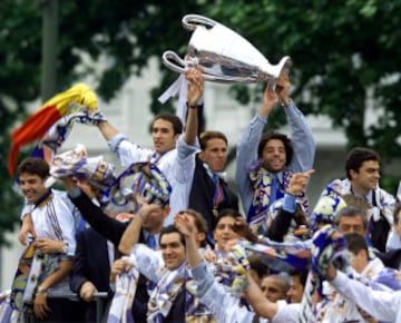 Raúl consiguió tres Copas de Europa con el Real Madrid