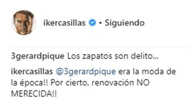 El irónico zasca de Casillas a Piqué por su renovación