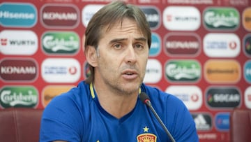 10/06/17 SELECCION ESPAÑOLA ESPAÑA RUEDA DE PRENSA EN SKOPJE LOPETEGUI