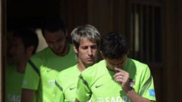 El lateral zurdo del Real Madrid no entrenó con el grupo por unas molestias.