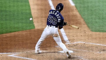 Corey Seager, empatado a ocho jonrones en una sola postemporada con Barry Bonds, Carlos Beltrán y Nelson Cruz, está detrás de la marca de Arozarena (9).
