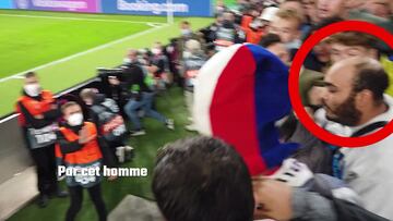 La agresión grabada en vídeo a un hincha francés por una camiseta de Koundé