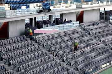 Uno de los palcos VIP del nuevo Bernabéu.
