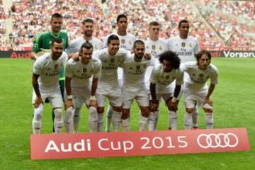 James marcó a los 36 minutos. Para el segundo tiempo lo reemplazó Lucas Vásquez.