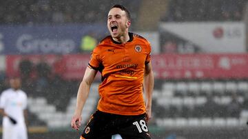 Diogo Jota con el Wolverhampton.