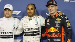 Lewis Hamilton y Max Verstappen. 