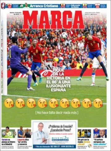 Portadas de la prensa mundial