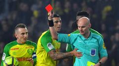 Referee who kicked Nantes' Carlos banned for six months