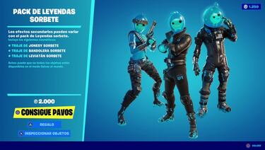 Fortnite: ya disponible el Pack de Leyendas Sorbete