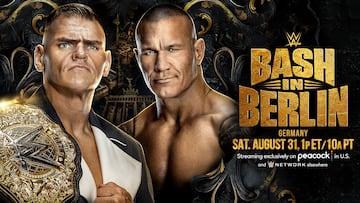 Este es el cartel oficial de la lucha entre Gunther y Randy Orton por el Campeonato Mundial Pesado.