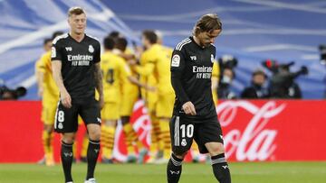 20/03/22 PARTIDO PRIMERA DIVISION REAL MADRID BARCELONA
MODRIC TRISTEZA