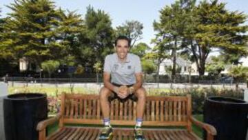 Alberto Contador posa para AS en la jornada de descanso.