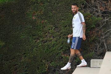 Argentina trained at the Ciutat Esportiva Joan Gamper in Sant Joan Despi,  Barcelona today.