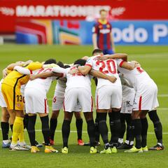 Sevilla-Barcelona en imágenes
