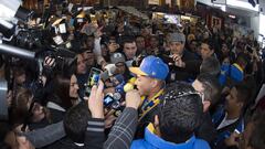 La llegada a lo 'rockstar' de Eduardo Vargas a México