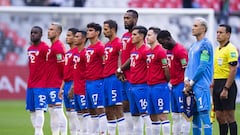 Jugadores de Costa Rica previo al partido contra M&eacute;xico