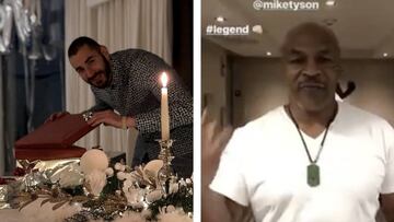 Benzema, felicitado por Mike Tyson en su 30ºcumpleaños. Foto: Instagram, YouTube