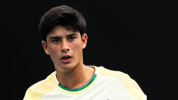 El tenista italiano Federico Cina, durante un partido