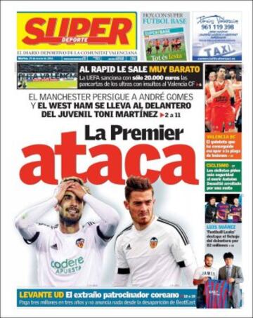 Portadas de la prensa mundial