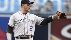 Troy Tulowitzki, el shortstop que acaba de llegar a Toronto, durante uno de sus &uacute;ltimos partidos con Colorado Rockies.