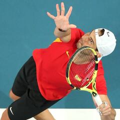 Nadal ya pisa las pistas de la ATP Cup