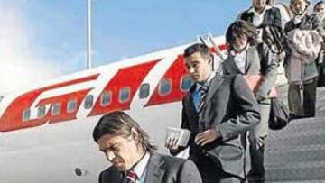 <b>ATERRIZÓ. </b>Osasuna, con la duda de Milosevic, busca en Francia un buen resultado.