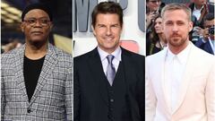 Collage de Samuel L. Jackson, Tom Cruise y Ryan Gosling.