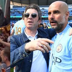 Aficionados del Manchester City cantan Wonderwall tras ganar la Champions