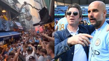 Aficionados del Manchester City cantan Wonderwall tras ganar la Champions