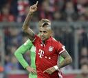 Vidal anotó de cabeza en cómoda victoria del Bayern Munich