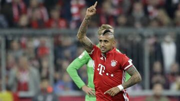 Vidal anotó de cabeza en cómoda victoria del Bayern Munich