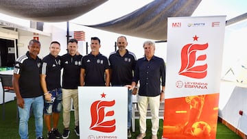 Presentación de un partido de Leyendas de España.