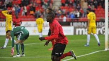 Pereira tras marcar el gol del Mallorca.