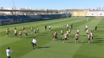 Última sesión del Real Madrid antes de visitar al Levante