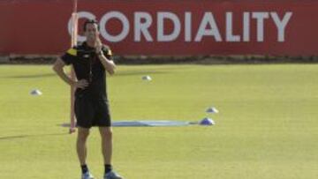 Emery, en un entrenamiento