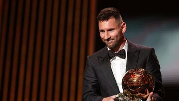 The Inter Miami and Argentina star picked up the top prize for a record eighth time after leading his country to a World Cup triumph.