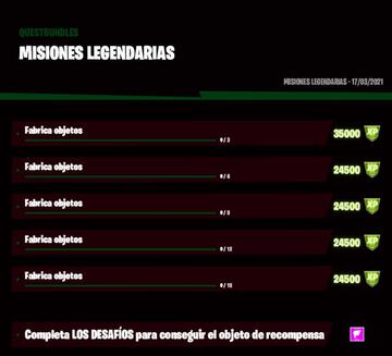 Fortnite Temporada 6: misi&oacute;n legendaria de la Semana 1