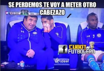 Tras el 1-1 en la cancha del estadio Azul, las imágenes más divertidas por parte de los aficionados no se hicieron esperar. ¡A reír un rato!