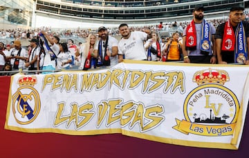 La peña madridista de Las Vegas estuvo presente en el encuentro.