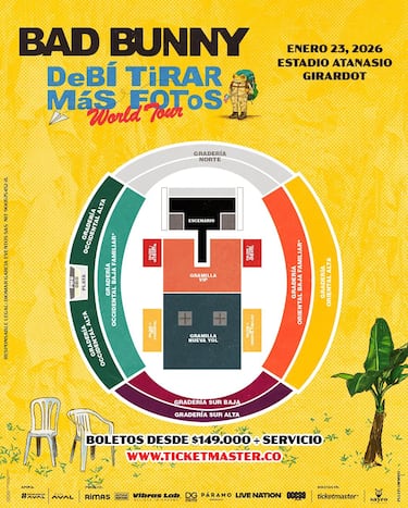 Concierto de Bad Bunny en Medellín: fecha, precio y cuándo salen las entradas
