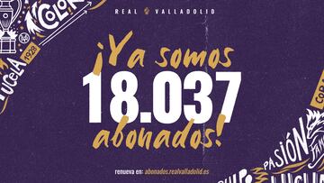 El Pucela supera su récord: 18.037 abonos renovados